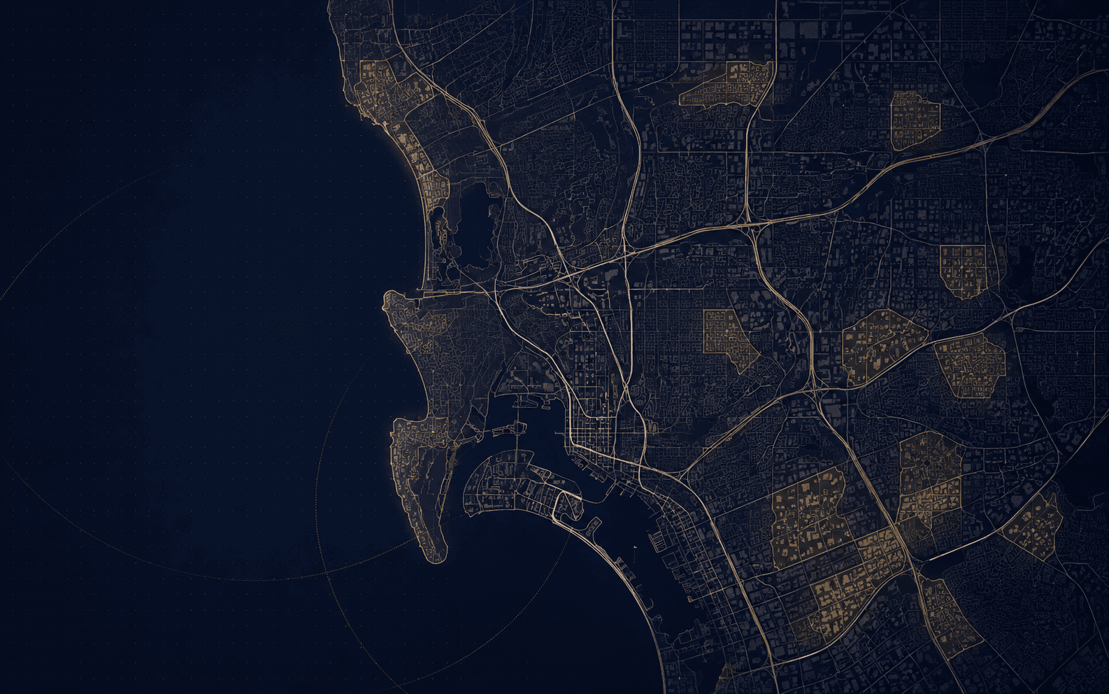 Map showing real-time realtor activity across the country